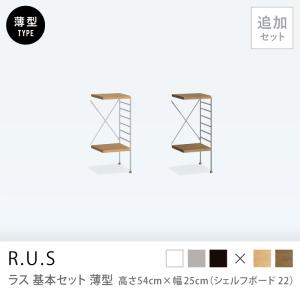 ユニットシェルフ R.U.S 基本セット 高さ201×幅47cm シェルフボード