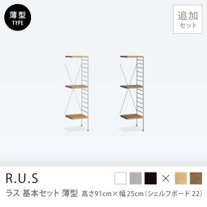 ユニットシェルフ R.U.S 基本セット 高さ201×幅47cm シェルフボード