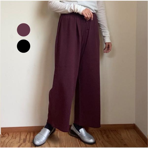 【30%OFF】ambi.MAX アンビマックス ワイドタックパンツ 87-01-KN-006-24...