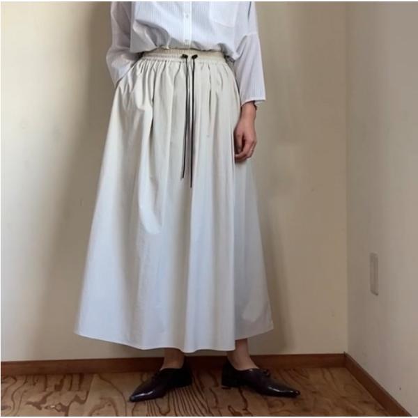 cafune カフネ ドロストコード ギャザースカート 515616