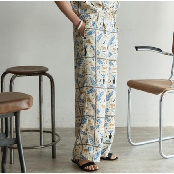 【30%OFF】FIL DE FER フィルデフェール アストロジープリント イージーパンツ 10-...