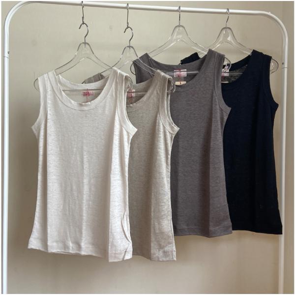 mao made マオメイド ベルギーリネン カットソー スタンダード タンクトップ 511208