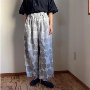 ツムグ スラブヤーンデニム 8分丈パンツ tumugu 2025秋冬新作