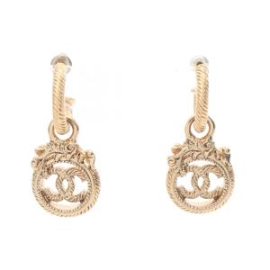 シャネル CHANEL ココマーク フープ ピアス ジュエリー GP（ゴールドメッキ） ゴールド系 【中古】