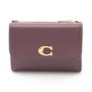 爆買 コーチ COACH エッセンシャル 三つ折り財布 財布 レザー ボルドー系 CBF60B4XD2