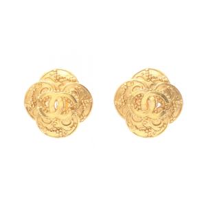 シャネル CHANEL ココマーク フラワー イヤリング ジュエリー GP（ゴールドメッキ） ゴールド系 【中古】