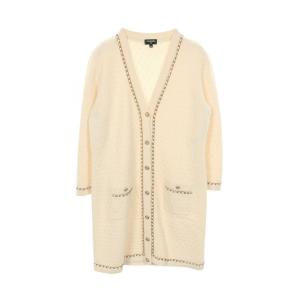 シャネル CHANEL ココマークボタン カーディガン 衣料品 トップス カシミヤ ホワイト系 P75677K10893 【中古】