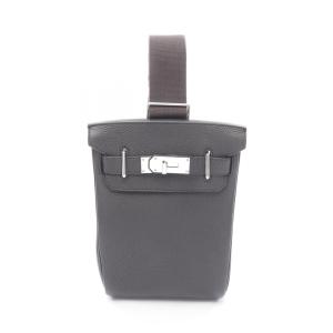 エルメス HERMES ケリーアッカドPM ウエストバッグ ボディバッグ バッグ レザー トゴ グレー系 【中古】