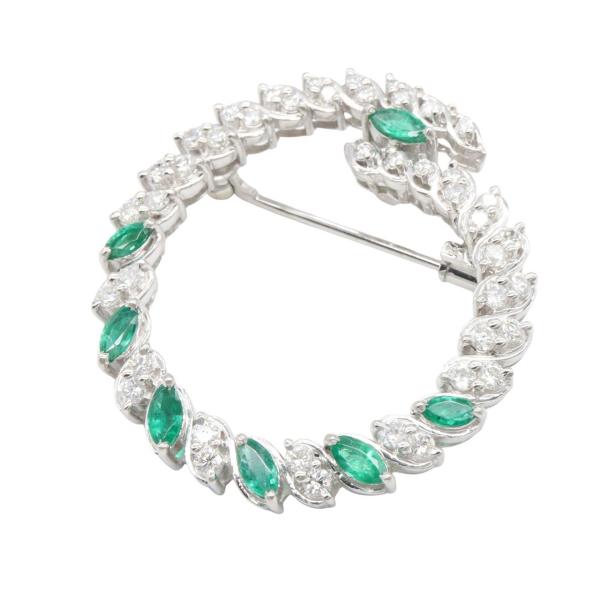 ジュエリー JEWELRY エメラルド ダイヤモンド ブローチ ブローチ アクセサリー ダイヤモンド...