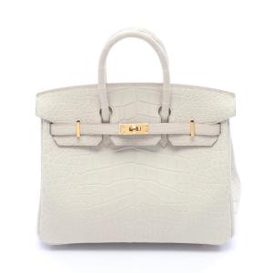 エルメス HERMES バーキン25 ベトン ハンドバッグ バッグ その他 アリゲーターマット グレー系 【中古】