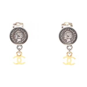 シャネル CHANEL ココマーク メダリオン スウィング イヤリング ジュエリー その他 シルバー系 【中古】