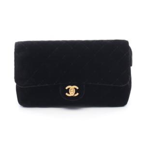 シャネル CHANEL マトラッセ リュックサック バックパック バッグ ファブリック ブラック系 【中古】
