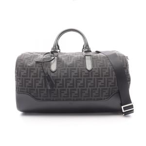 爆買 フェンディ FENDI FFジャガード ダッフルバッグ 2WAY ボストンバッグ バッグ キャンバス グレー系 7VA496AG0M 【中古】