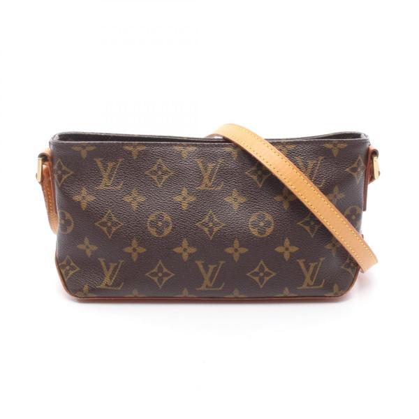 ルイ・ヴィトン LOUIS VUITTON トロター モノグラム ショルダーバッグ バッグ ブラウン...