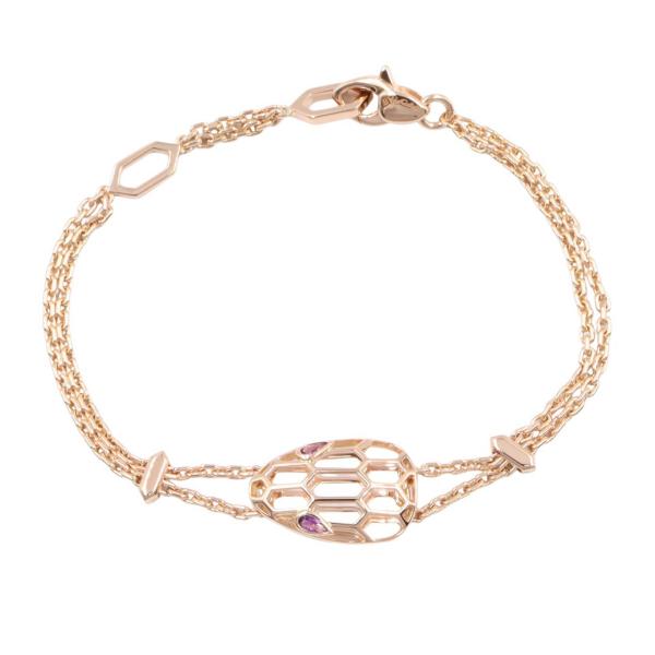ブルガリ BVLGARI セルペンティ アメジスト ブレスレット ブレスレット アクセサリー K18...