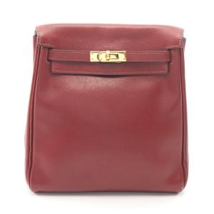エルメス HERMES ケリーアドPM リュックサック バックパック バッグ レザー ヴォーガリバー ボルドー系 ボルドー 【中古】