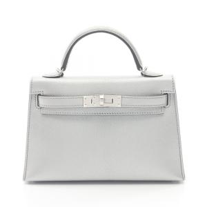 エルメス HERMES ミニケリー2 アルジャン 外縫い 2WAY ハンドバッグ バッグ その他 シルバー系 084743CK 【中古】