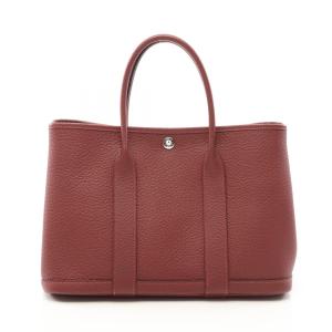 エルメス HERMES ガーデンパーティTPM トートバッグ バッグ レザー ネゴンダ ボルドー系 ルージュアッシュ 【中古】