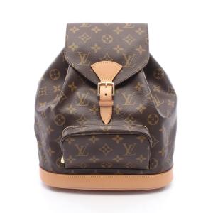 ルイ・ヴィトン LOUIS VUITTON モンスリMM リュックサック バックパック バッグ モノグラム ブラウン系 M51136 【中古】