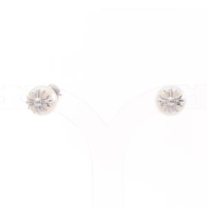 クロムハーツ CHROME HEARTS Chrome Hearts × MIKIMOTO CHプラス ピアス ジュエリー K18WG（ホワイトゴールド） シルバー系 【中古】