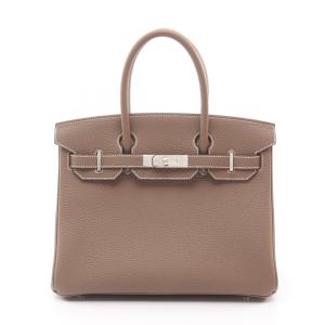 エルメス HERMES バーキン30 ハンドバッグ バッグ レザー トゴ グレー系 エトゥープ 【中古】