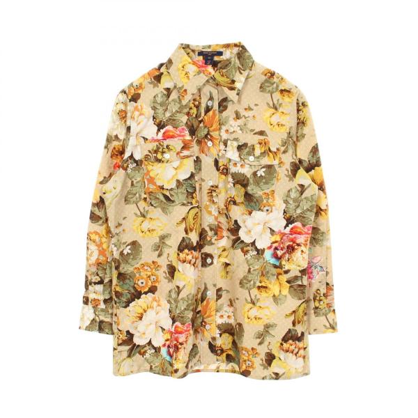 ルイ・ヴィトン LOUIS VUITTON モノグラム 花柄 その他トップス 衣料品 トップス イエ...