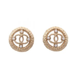 シャネル CHANEL ココマーク サークル ピアス ジュエリー GP（ゴールドメッキ） ゴールド系 A99388 【中古】