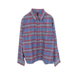 クロムハーツ CHROME HEARTS WORK DOG クロスボール チェック その他トップス 衣料品 トップス コットン ブルー系 【中古】