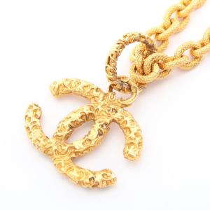 シャネル CHANEL ココマーク ネックレス ジュエリー GP（ゴールドメッキ） ゴールド系 【中古】