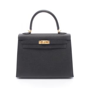 エルメス HERMES ケリー25 ハンドバッグ バッグ その他 ヴォーエプソン ブラック系 【中古】