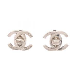 シャネル CHANEL ココマーク ターンロックモチーフ イヤリング ジュエリー その他 シルバー系 【中古】