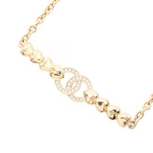 シャネル CHANEL ココマーク ハート ネックレス ジュエリー GP（ゴールドメッキ） ゴールド系 【中古】