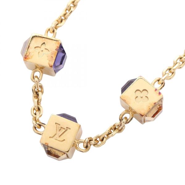 ルイ・ヴィトン LOUIS VUITTON コリエ ギャンブル ネックレス ジュエリー ゴールド系 ...