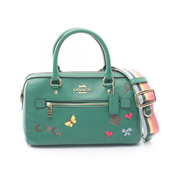 コーチ COACH ローアン サッチェル ウィズ ダイアリー エンブロイダリー 2WAY ハンドバッ...
