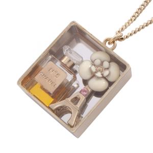 シャネル CHANEL No5 カメリア ネックレス ジュエリー GP（ゴールドメッキ） ゴールド系 【中古】