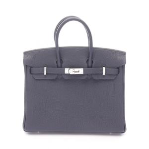 エルメス HERMES バーキン25 ハンドバッグ バッグ レザー トゴ ネイビー系 ブルーニュイ 【中古】