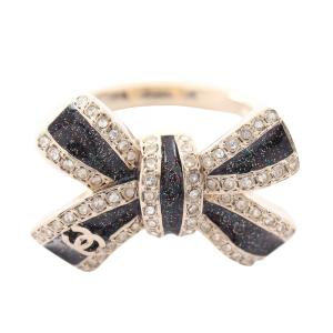 シャネル CHANEL ココマーク リボン リング・指輪 ジュエリー GP（ゴールドメッキ） ゴールド系 【中古】