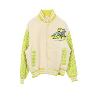 ルイ・ヴィトン LOUIS VUITTON モノグラム プレイグラウンド バーシティ ブルゾン 衣料品 アウター ホワイト系 【中古】