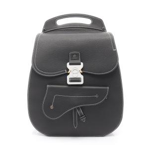 ディオール Dior Gallop ギャロップ リュックサック バックパック バッグ レザー ブラック系 【中古】