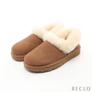 アグオーストラリア UGG australia NITA スリッポン ムートン  ライトブラウン アイボリー 1119002 レディース 中古｜reclo-as-shopping