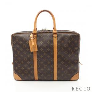 ルイヴィトン LOUIS VUITTON ポルトドキュマン ヴォワヤージュ モノグラム ブリーフケース ビジネスバッグ PVC レザー ブラウン M53361 メンズ 中古