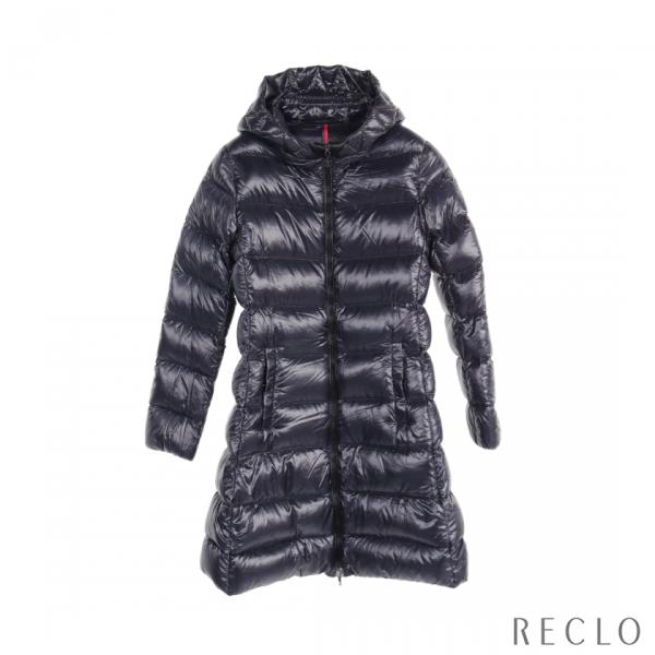 モンクレール MONCLER SUYEN ダウンコート ナイロン ネイビー フード付き キッズ 49...