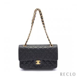 シャネル CHANEL チェーンショルダーバッグ キャビアスキン ブラック ゴールド金具 レディース 中古｜reclo-as-shopping