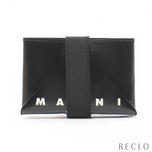 マルニ MARNI ORIGAMI オリガミ カードケース 名刺入れ ブラック ブルー PFMI0008U0 ユニセックス 中古｜reclo-as-shopping