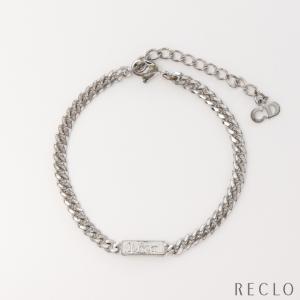 クリスチャンディオール Christian Dior ロゴプレート ブレスレット シルバー レディース 中古｜reclo-as-shopping