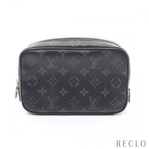 ルイヴィトン LOUIS VUITTON トゥルース トワレPM モノグラムエクリプス ポーチ PVC ブラック M43384 メンズ 中古｜reclo-as-shopping