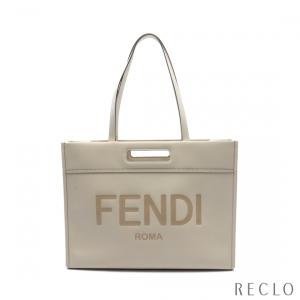 フェンディ FENDI ハンドバッグ トートバッグ レザー アイボリー 7VA480 メンズ 中古｜reclo-as-shopping