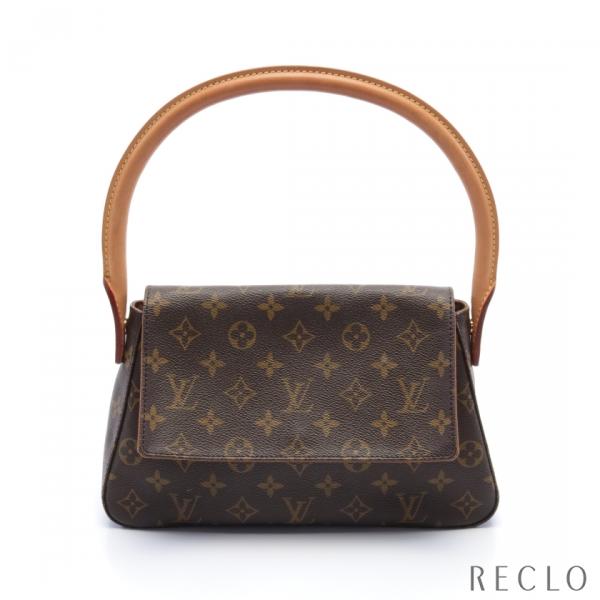 ルイヴィトン LOUIS VUITTON ミニルーピング モノグラム ハンドバッグ PVC レザー ...