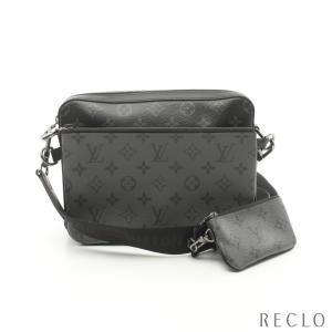 ルイヴィトン LOUIS VUITTON トリオ メッセンジャー モノグラム エクリプス ショルダーバッグ PVC レザー ブラック グレー M69443 メンズ 中古｜reclo-as-shopping