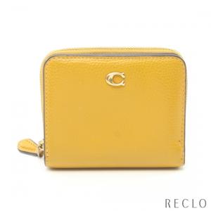 コーチ COACH ビルフォールド ウォレット 二つ折り財布 レザー イエロー CD717 レディース 中古｜reclo-as-shopping